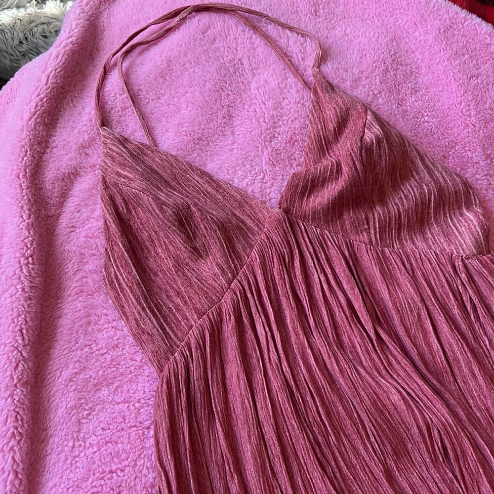 Lulus Beach Day Bliss Rose Sleeveless Maxi Dress Size XS - Picture 9 of 14